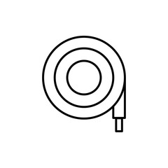 Hose Icon Symbol. Premium Quality Isolated Fire Tube