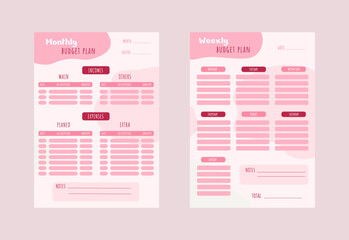 finance planer in viva magenta color.
Color of the year