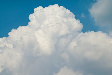 Fototapeta na wymiar White clouds in the blue sky. Picture background website or art work design.