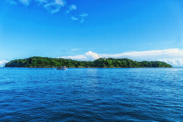 The Pearl Islands archipelago in the Pacific ocean, Panama