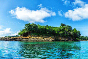 Fototapeta na wymiar The Pearl Islands archipelago in the Pacific ocean, Panama