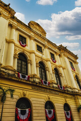 Fototapeta na wymiar Government and Justice Ministry building , Casco Viejo , Panama City , Panama