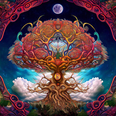psychedelic tree of life