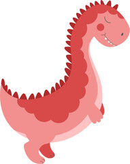cute dinosaur in cartoon style