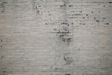 Dirt and Soot White Brick Wall
