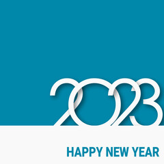 Fototapeta premium 2023 - happy new year - best wishes 2023 background 