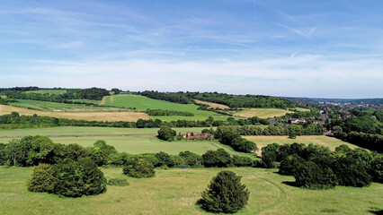 Fototapeta na wymiar View of West Wycombe landscape - West Wycombe - Buckinghamshire