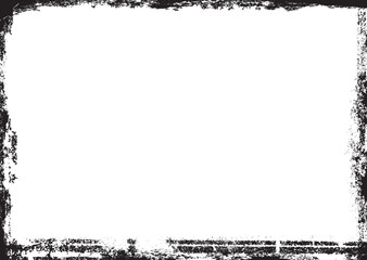 Vector background. rectangle for image. distress texture . Grunge Black texture .

