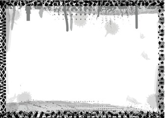 Vector background. rectangle for image. distress texture . Grunge Black texture .

