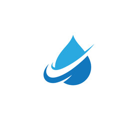 Water Drop Logo - Clean Quality Symbol - Minimalist Aqua Icon