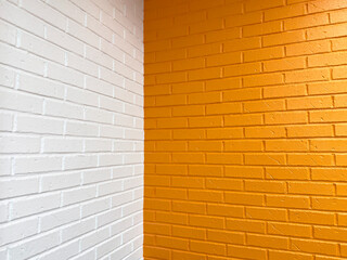 Corner of brick wall texture