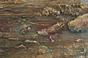 Bright abstract artistic modern horizontal background. Hand drawing on canvas. Color Fragment of a work of art. Colorful spots and strokes of paint. Creative texture for poster, banner, paper