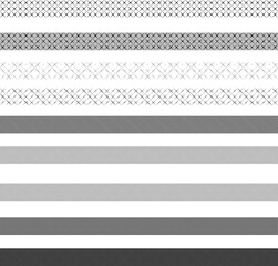 Set of geometrical borders.
