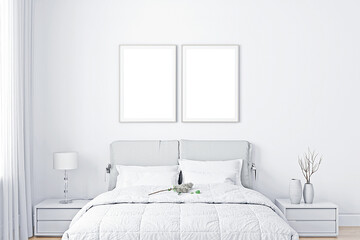 Bedroom frame mockup image