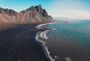 Iceland Stokksnes copy space landscape