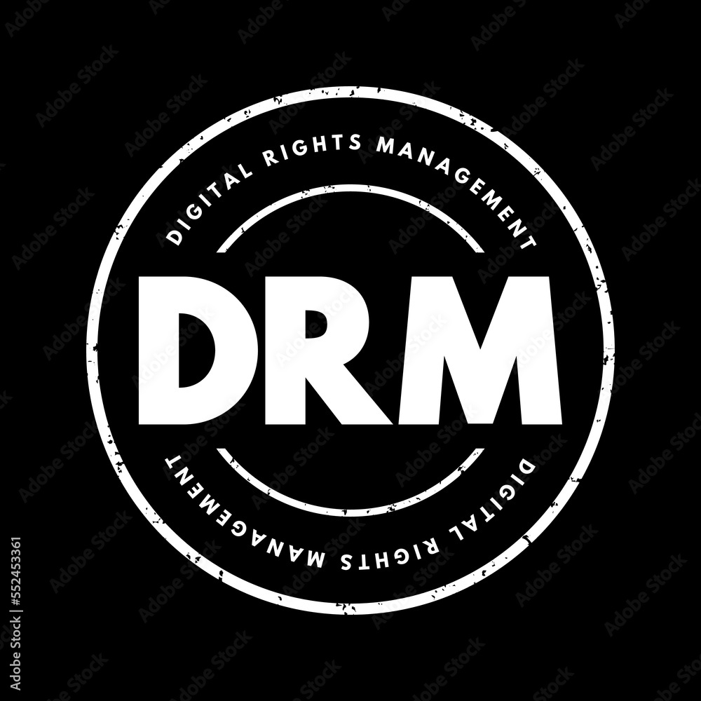 Poster drm digital rights management - set of access control technologies for restricting the use of propri