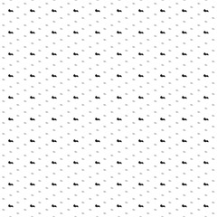 Square seamless background pattern from black bulldozer symbols are different sizes and opacity. The pattern is evenly filled. Vector illustration on white background