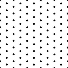 Square seamless background pattern from geometric shapes. The pattern is evenly filled with black piggy bank symbols. Vector illustration on white background