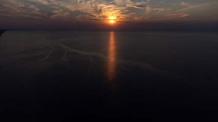 sunset in the mountains