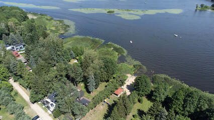 aerial view of lake garda