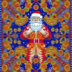 Fototapeta premium Cool Santa illustrations