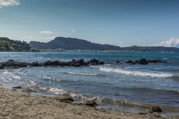 Panorama of coastline of Zakynthos Island, Greece