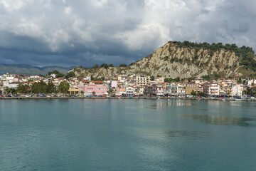 Panorama of coastline of Zakynthos Island, Greece