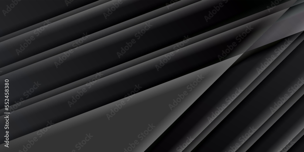 Wall mural Black lighting background with diagonal stripes. Vector abstract background. Black grey stripe lines cloth stripe texture