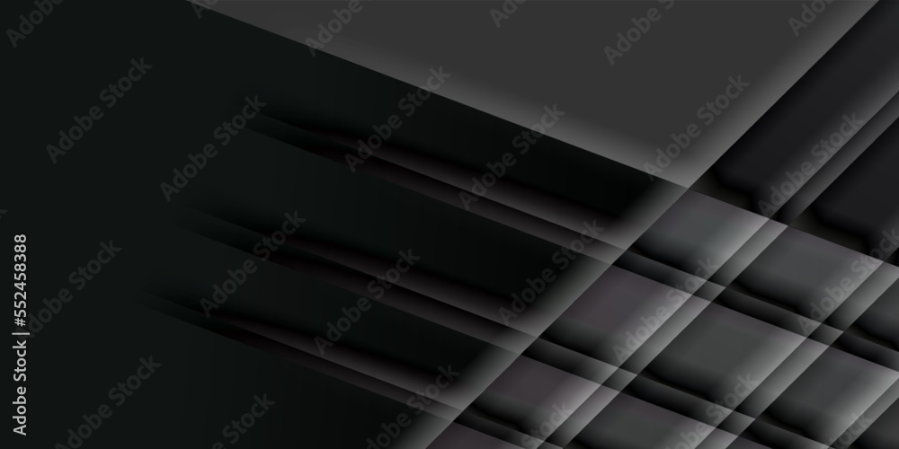 Wall mural Black lighting background with diagonal stripes. Vector abstract background. Black grey stripe lines cloth stripe texture