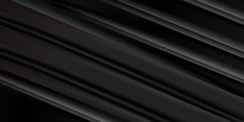 Obraz premium Black lighting background with diagonal stripes. Vector abstract background. Black grey stripe lines cloth stripe texture