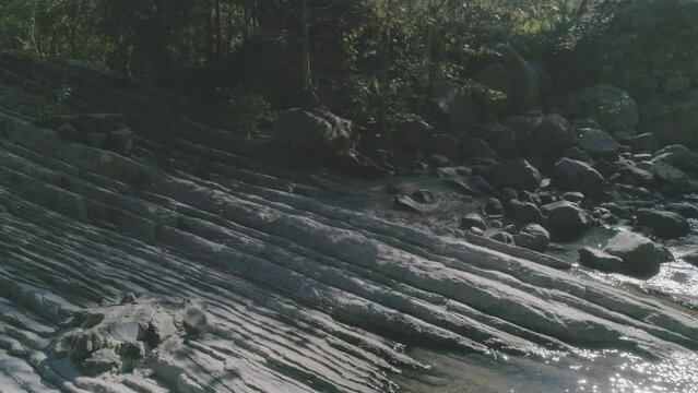 water flowing into the water