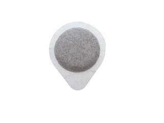 Coffee capsule for Italian espresso machine, close-up, disposable and compostable filter paper -...