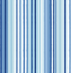 Obraz premium Stripes pattern, sea blue striped seamless vector background, navy brush strokes. pastel grunge stripes, watercolor paintbrush line