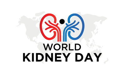 Fototapeta premium World Kidney Day creative poster, world kidney day
