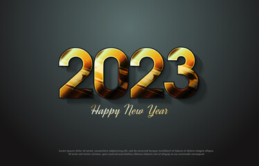 2023 new year banner poster background with style model number,