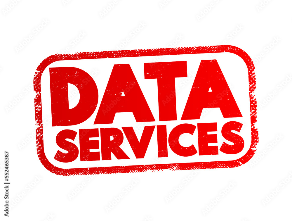 Poster data services - self-contained units of software functions that give data characteristics it doesn't