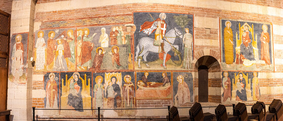 Medieval frescoes in the Basilica di San Zeno Maggiore is a minor basilica of Verona, northern...