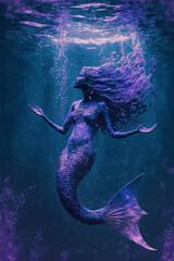 A beautiful ethereal mermaid 