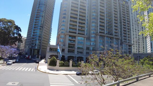 Buenos Aires, Argentina 15.11.2022:  Puerto Madero modern area of ​​Buenos Aires