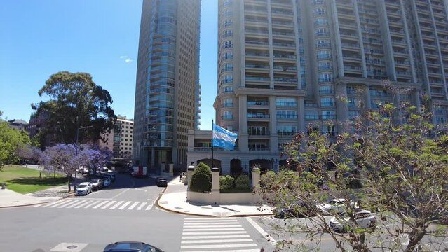 Buenos Aires, Argentina 15.11.2022:  Puerto Madero modern area of ​​Buenos Aires