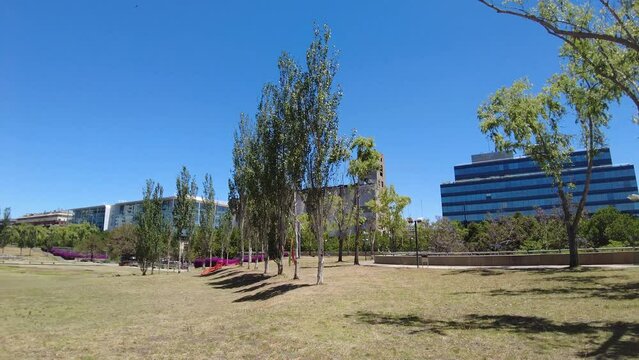 Buenos Aires, Argentina 15.11.2022:  Puerto Madero modern area of ​​Buenos Aires