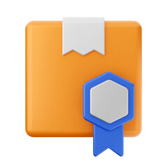delivery box icon illustration 3d render