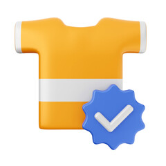 verified product icon illustration 3d render