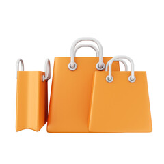 shopping bag icon illustration 3d render