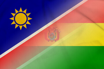 Namibia and Bolivia national flag international contract BOL NAM