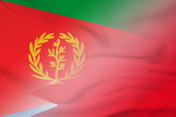 Eritrea and Bahrain government flag international contract BHR ERI