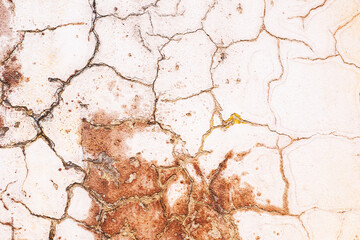 Naklejka premium Old wall grange background texture, vintage surface, for design decoration. Old beige concrete wall.
