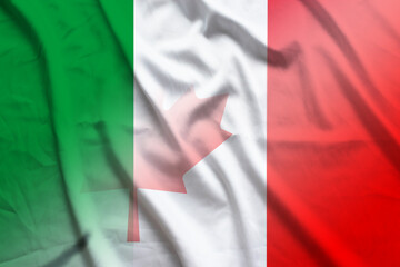 Italy and Canada government flag transborder contract CMR ITA