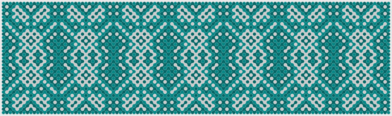 Multicolor truchet tiling connections illustration