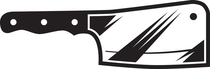Knife silhouette logo elegant